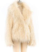 Paco Rabanne Faux Fur Shag Coat Outerwear arcadeshops.com