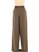 Chanel Dark Khaki Trousers Bottom arcadeshops.com