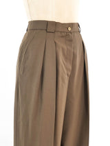 Chanel Dark Khaki Trousers Bottom arcadeshops.com