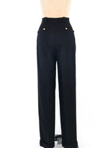 Chanel Pleated Wool Trousers Bottom arcadeshops.com