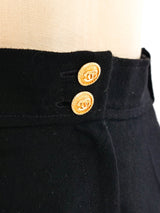 Chanel Pleated Wool Trousers Bottom arcadeshops.com