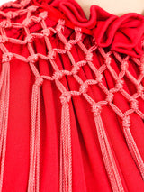 Bill Blass Fringed Jersey Gown Dress arcadeshops.com