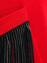 Yves Saint Laurent Fringed Wrap Skirt Bottom arcadeshops.com