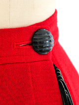 Yves Saint Laurent Fringed Wrap Skirt Bottom arcadeshops.com