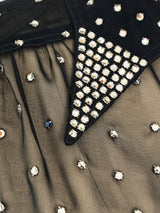 Giorgio Sant'Angelo Rhinestone Studded Top Top arcadeshops.com