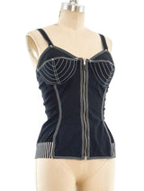 Jean Paul Gaultier Quilted Bustier Top Top arcadeshops.com