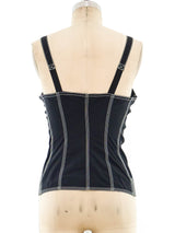 Jean Paul Gaultier Quilted Bustier Top Top arcadeshops.com