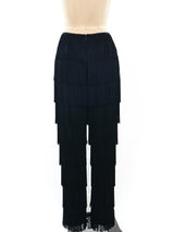 Norma Kamali Fringed Pants Bottom arcadeshops.com