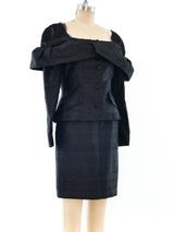 Victor Costa Architectural Raw Silk Suit Suit arcadeshops.com