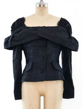 Victor Costa Architectural Raw Silk Suit Suit arcadeshops.com