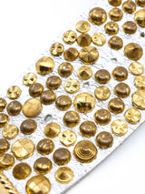 Michael Morrison Studded Silver Leather Belt Accessory arcadeshops.com