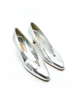 Gucci Metallic Silver Pumps Accessory arcadeshops.com