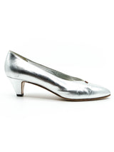 Gucci Metallic Silver Pumps Accessory arcadeshops.com