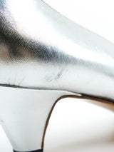 Gucci Metallic Silver Pumps Accessory arcadeshops.com