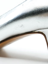 Gucci Metallic Silver Pumps Accessory arcadeshops.com