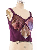 Chanel Sequin Embellished Tank Top arcadeshops.com