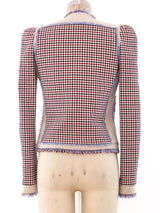 Balenciaga Houndstooth Tweed Cropped Jacket Jacket arcadeshops.com