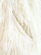 Ivory Yarn Shag Jacket Jacket arcadeshops.com