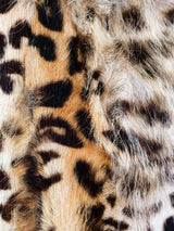 Leopard Printed Fur Vest Jacket arcadeshops.com