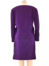 Chanel Purple Boucle Suit Suit arcadeshops.com