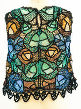 Pieced Crochet Tank Top Top arcadeshops.com