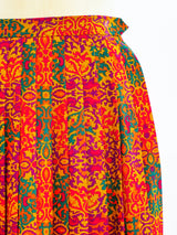 Yves Saint Laurent Pleated Print Skirt Skirt arcadeshops.com