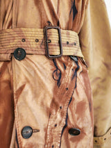 Jean Paul Gaultier Printed Jersey Trench Coat Jacket arcadeshops.com