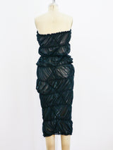 Comme des Garcons Banded Chiffon Tube Dress Dress arcadeshops.com