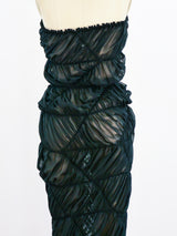 Comme des Garcons Banded Chiffon Tube Dress Dress arcadeshops.com