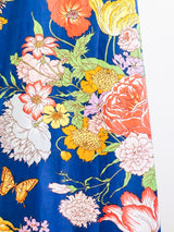 Polished Cotton Floral Maxi Wrap Skirt Skirt arcadeshops.com