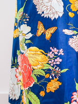 Polished Cotton Floral Maxi Wrap Skirt Skirt arcadeshops.com