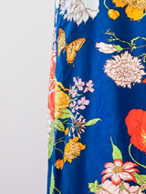 Polished Cotton Floral Maxi Wrap Skirt Skirt arcadeshops.com