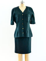 Chanel Linen Ensemble Suit arcadeshops.com