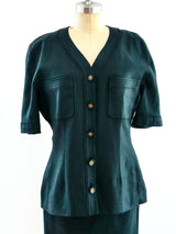 Chanel Linen Ensemble Suit arcadeshops.com