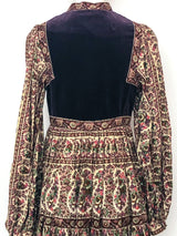 Victor Costa Needlepoint Printed Peasant Dress Dress arcadeshops.com