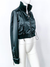 Chanel Cropped Bomber Jacket Jacket arcadeshops.com