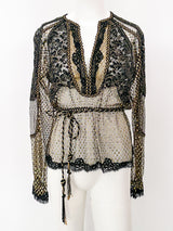 Victor Costa Lace Top Top arcadeshops.com