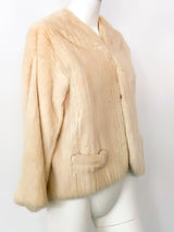 Geoffrey Beene Ivory Mink Jacket Jacket arcadeshops.com