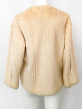 Geoffrey Beene Ivory Mink Jacket Jacket arcadeshops.com