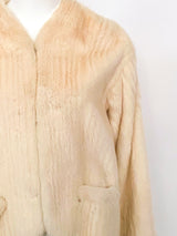 Geoffrey Beene Ivory Mink Jacket Jacket arcadeshops.com