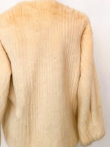 Geoffrey Beene Ivory Mink Jacket Jacket arcadeshops.com