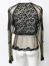 Victor Costa Lace Top Top arcadeshops.com