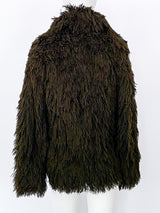 Brown Shag Yarn Jacket Jacket arcadeshops.com