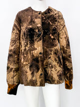 Brown Bleach Dyed Czech Liner Jacket Jacket arcadeshops.com