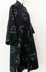 Michaele Vollbract Sequin Heart Quilted Coat Jacket arcadeshops.com