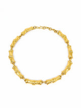 Goldtone Bamboo Collar Necklace Jewelry arcadeshops.com