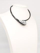 Lucite Crystal Collar Necklace Jewelry arcadeshops.com