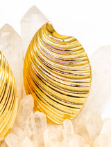 Christian Dior Stylized Shell Earrings Jewelry arcadeshops.com