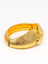 Goldtone Collar Bangle Bracelet Jewelry arcadeshops.com
