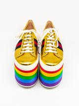 Gucci Peggy Rainbow Platform Sneakers Accessory arcadeshops.com